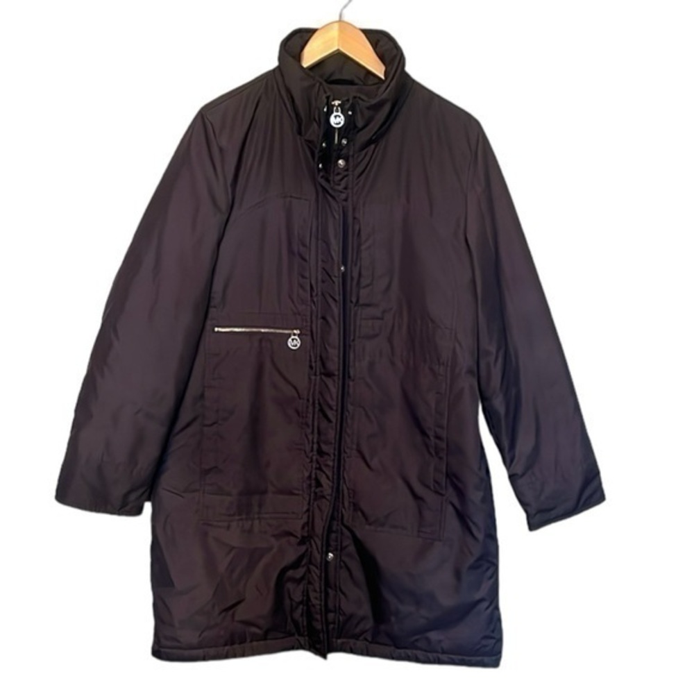 Michael Michael Kors Coat Full Zip/Snap, Color is Gray, Mens Size Large